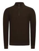 Casual Friday Cfvisti 0225 Structured Halfzip Kni Svart