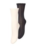 Becksöndergaard Crochia Cotta Sock 2 Pack Svart