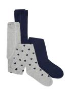 Creamie Stockings 2-Pack Multi/patterned