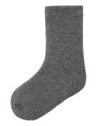 Name It Nmmwaksi Wo/Bl Terry Sock Grå