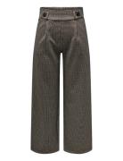 JDY Jdygeggo Mia Long Check Pant Jrs Noos Brun