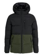 Jack & J S Jjeowen Puffer Sn Jnr Khaki Green