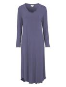 Damella Of Sweden Nightdress Long Sleeve Lila