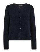 MOS MOSH Mmalmine Knit Cardigan Marinblå