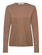 Soft Rebels Srmarla O-Neck Knit Roll Edge Beige