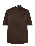 Ahlvar Gallery Lima Silk Tee Brun
