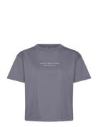 Aim´n Serif Boxy T-Shirt Blå