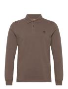 Timberland Ls Millers River Pique Polo Brun