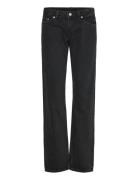 Weekday Arrow Low Rise Regular Straight Leg Jeans Svart