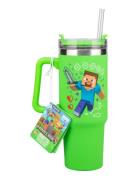 Palad Minecraft Green 900Ml Multiway Travel Cup Straw Grön