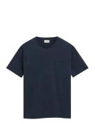 GANT Reg Tonal Shield Ss T-Shirt Blå
