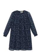 Creamie Dress Flower Dobby Svart