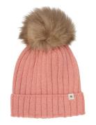 Huttelihut Hat Knit Alpaca Pompom Rosa