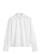 GANT Reg Classic Oxford Frill Blouse Vit