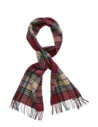 GANT Wool Checked Scarf Röd