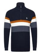 U.S. Polo Assn. Ricco Reg Hz Uspa M Knit Marinblå
