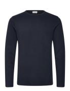 Lindbergh Basic O-Neck Tee L/S Marinblå