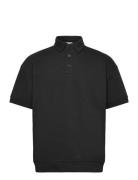 Lindbergh Over D Polo Sweat S/S Svart
