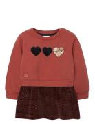 Boboli Fleece Combined Dress Röd