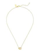 Coach Accessories Coach Pearl Signature Pendant Necklace Guld
