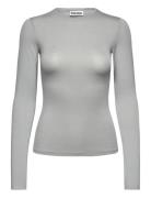 Weekday Fitted Long Sleeve Top Grå
