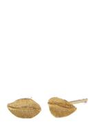 Pernille Corydon Elm Leaf Earsticks Guld