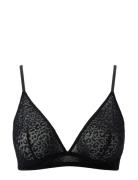 Understatement Underwear Mesh Triangle Bralette Svart