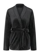 Triumph Sensual Velour Robe Top 01 Svart