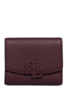 Lauren Ralph Lauren Pebbled Small Cameryn Flap Wallet Röd