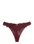 Lindex Stringtrosa I Spets Med Normalhög Midja Burgundy