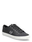 Fred Perry Baseline Leather Svart