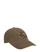GANT Graphic Embroidery Washed Cord Cap Beige