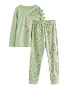 Lindex Pyjama Set Grön