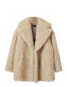 Lexington Clothing Shearling Coat Beige