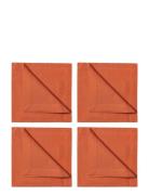 LINUM Robert Napkin 4-Pack Orange