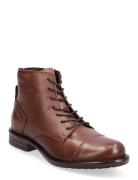 Bianco Biadanelle Leather Derby Boot Brun