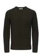 ONLY & SONS Onskicker Life Reg 3 Cable Crew Knit Brun