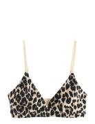 Lindex Bra Soft Bra Carin Cotton Multi/patterned