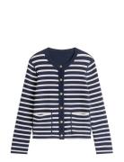 Tommy Hilfiger Co Jersey Stch Reversible Cardi Marinblå
