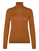 Lauren Ralph Lauren Silk-Blend Turtleneck Sweater Brun