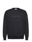 Lindbergh O-Neck Brand Carrier Sweatshirt Marinblå