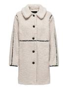 ONLY Onlrubi Shearling Coat Cs Otw Kräm