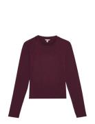 Organic Basics Everyday Regular Long Sleeve Tee Burgundy