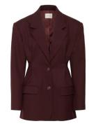 Gestuz Gzpaula Waist Blazer Burgundy