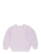 Copenhagen Colors Knitted Classic Rib Blouse Lila