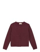Creamie Cardigan Pointelle Röd