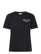 GANT Reg Graphic Ss T-Shirt Svart
