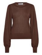 Minus Msliva Metallic Long Sleeve Pullove Brun