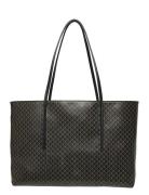 Calvin Klein Emblem Aop Tote W/ Pouch Svart