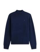 Tommy Hilfiger Wool Cash Mock-Nk Ls Swt Marinblå